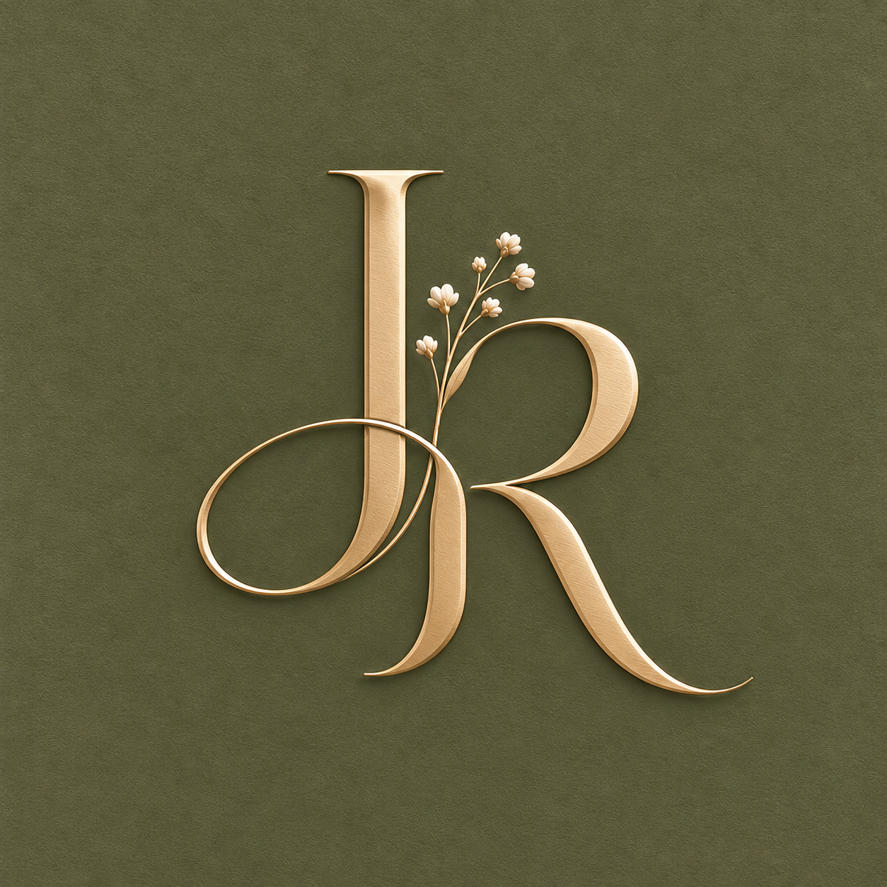 J and R wedding logo